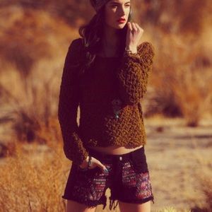 Free People The Marigold Crochet Pullover